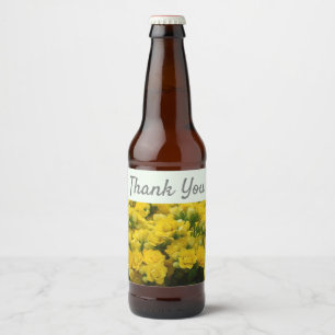 Vielen Dank, Floral Foto Wertschätzung Garten Blum Bierflaschenetikett
