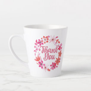 Vielen Dank - Floral Handwriting Vielen Dank Milchtasse
