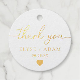 Vielen Dank Foil Favor Tag