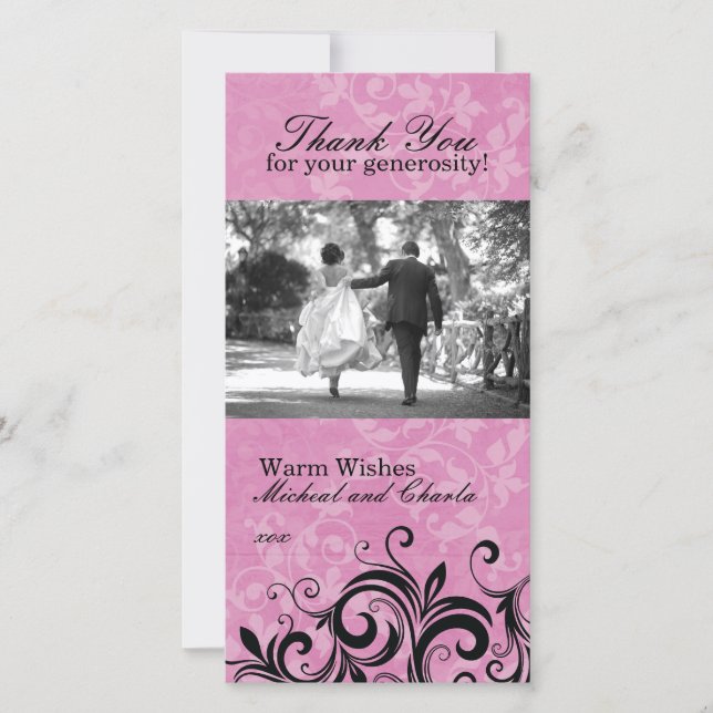 Vielen Dank Foto Card (4x8) Dankeskarte (Vorderseite)