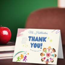 Vielen Dank für alles, was Sie Lehrerin schätzen