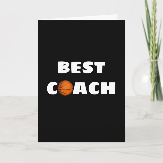 Vielen Dank für Basketball Coach Karte (Vorderseite)