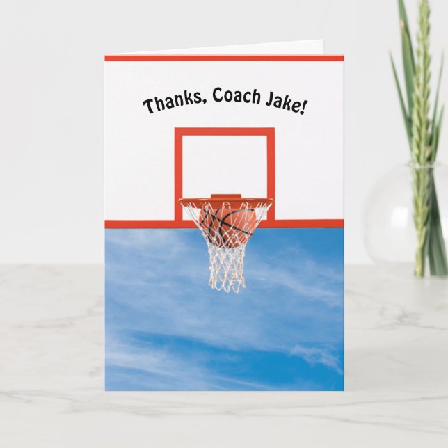 Vielen Dank für Basketball im Netz Karte (Vorderseite)