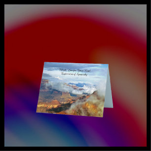 Vielen Dank für Beileid, Canyon Clouds Note Card Dankeskarte