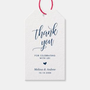 Vielen Dank für das Fest, Navy Blue, Wedding Geschenkanhänger