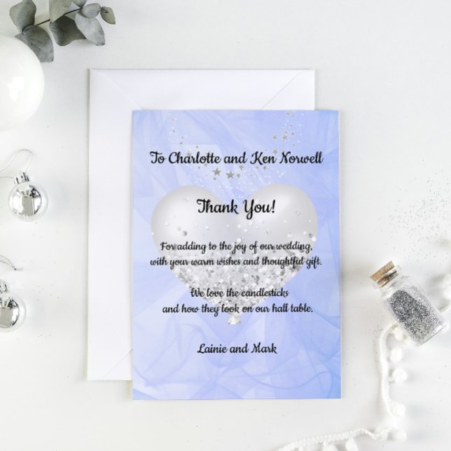 Vielen Dank für das Hochzeitgeschenk 3 Dankeskarte (Von Creator hochgeladen)