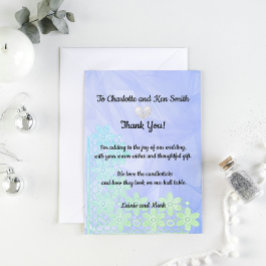 Vielen Dank für das Hochzeitgeschenk 3 Dankeskarte