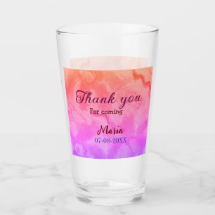 Vielen Dank für das Kommen Geburtstagsparty hinzuf Glas