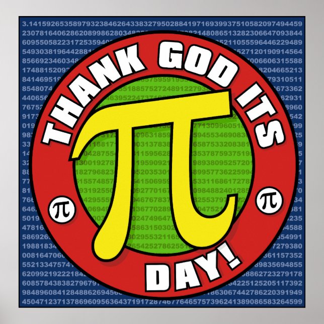 Vielen Dank für das PI Day Poster (Vorne)