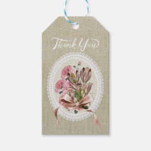 Vielen Dank für den eleganten Texteffekt Floral kr Geschenkanhänger