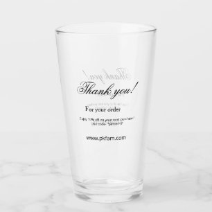 Vielen Dank für den Kauf des rosa Familienunterneh Glas