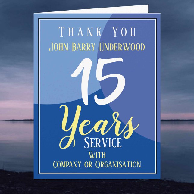 Vielen Dank für den langjährigen Service Karte (Von Creator hochgeladen)