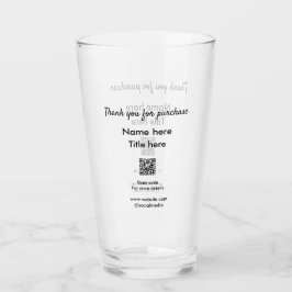 Vielen Dank für den Namen des Kaufs hier Scan QR Glas