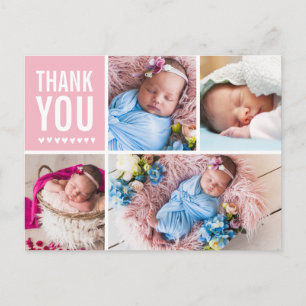 Vielen Dank für die Ankündigung von Foto Collage Postkarte