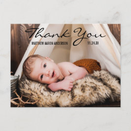 Vielen Dank für die Ankündigung von neuen Baby Fot Postkarte