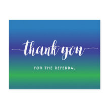 Vielen Dank für die Befassung über blau-grün