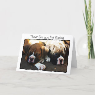 Vielen Dank für die Begrüßungskarte von Pet Sittin Dankeskarte