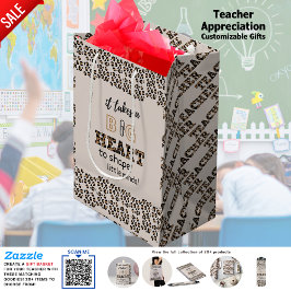 Vielen Dank für die besten Lehrer Custom Quotes Le Mittlere Geschenktüte