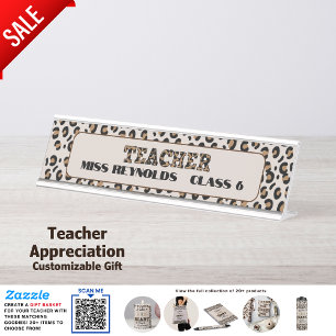 Vielen Dank für die besten Lehrer Custom Quotes Le Schreibtischnamensplakette