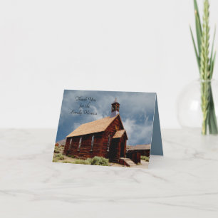 Vielen Dank für die Blume Note Card, Old Church Dankeskarte
