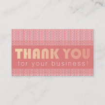 Vielen Dank für die Business Enclosure Card