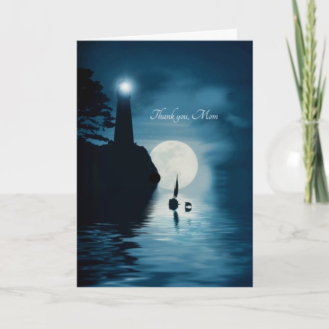 Vielen Dank für die Mama Mutter mit Sailboat und D Karte (Vorderseite)