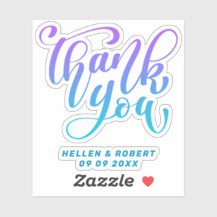 Vielen Dank für die moderne Typografie Aufkleber