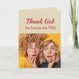 Vielen Dank für Freunde wie Sie Spaß Menschen Dankeskarte