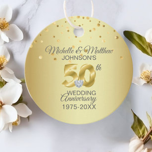 Vielen Dank für Ihr 50. Jahr Goldene Hochzeit Jahr Geschenkanhänger