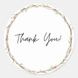 Vielen Dank für Ihr Aufkleber Blume Thema