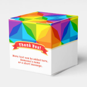 Vielen Dank für Ihr buntes Design Geschenkschachtel