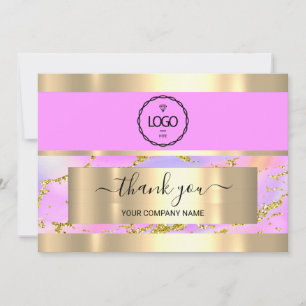 Vielen Dank für Ihr Business Insert Card Holograph Einladung