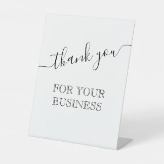 Vielen Dank für Ihr Business Pedestal Sign Sockelschild