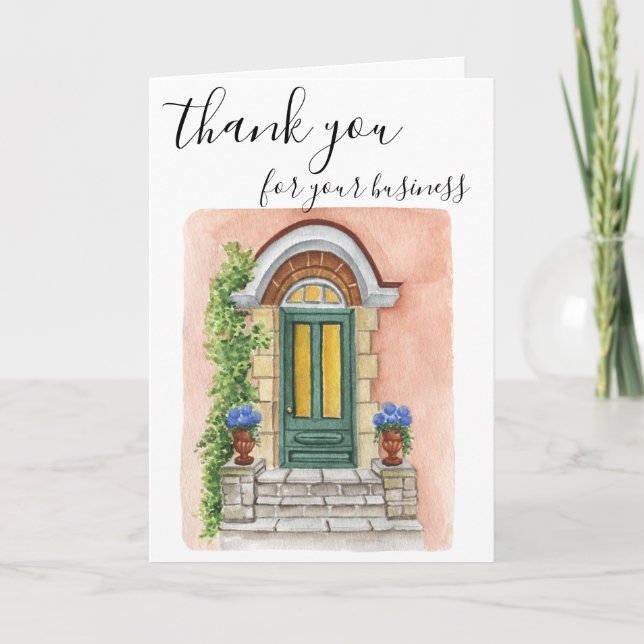 Vielen Dank für Ihr Business Realtor Real Anwesen Dankeskarte (Vorderseite)
