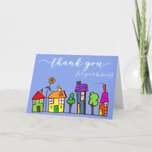 Vielen Dank für Ihr Business Realtor Real Anwesen Dankeskarte
