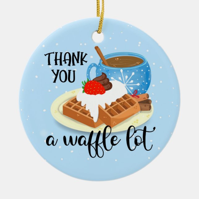 Vielen Dank für Ihr ehrenamtliches Geschenk Keramik Ornament (Vorne)