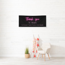 Vielen Dank für Ihr einfaches, modernes Black Pink Banner