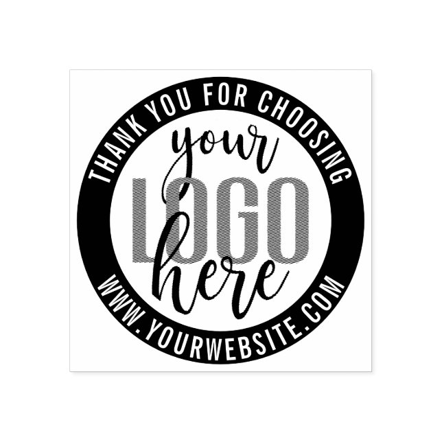 Vielen Dank für Ihr einfaches Website Business Log Gummistempel (Prägung)