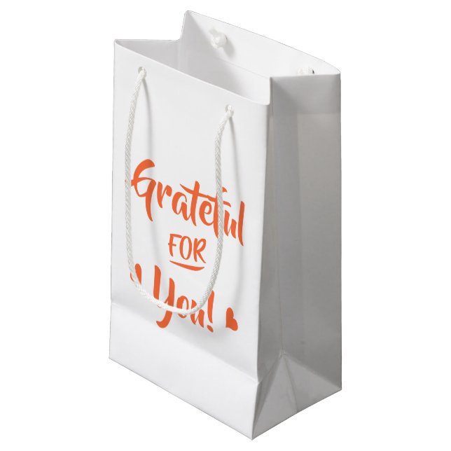 Vielen Dank für Ihr Erntedank Angebot Kleine Geschenktüte (Vorderseite Schrägansicht)