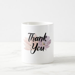 Vielen Dank für Ihr Geschenk Floral Kaffeetasse