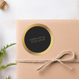 Vielen Dank für Ihr Gold Border Business Packing S Runder Aufkleber