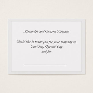 Vielen Dank für Ihr Hochzeitsgeschenk