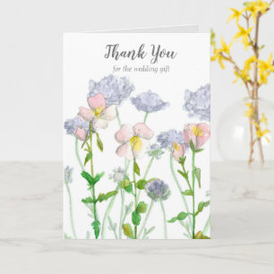 Vielen Dank für Ihr Hochzeitsgeschenk Frühlingsblu Karte