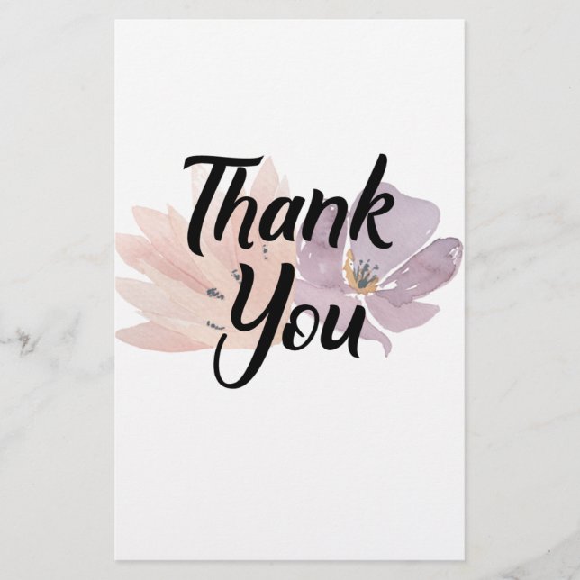 Vielen Dank für Ihr Interesse an Floral Briefpapier (Vorderseite)