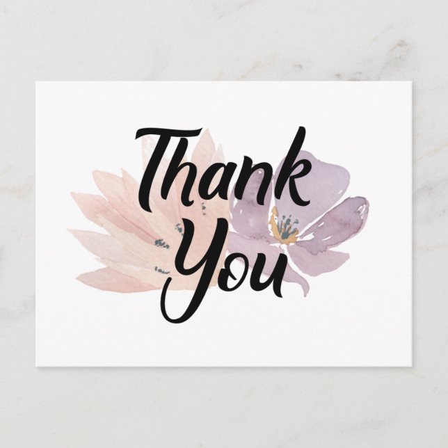 Vielen Dank für Ihr Interesse an Floral Postkarte (Vorderseite)