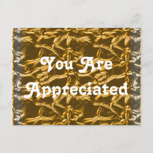 Vielen Dank für Ihr Interesse an Metallic Gold Foi Postkarte