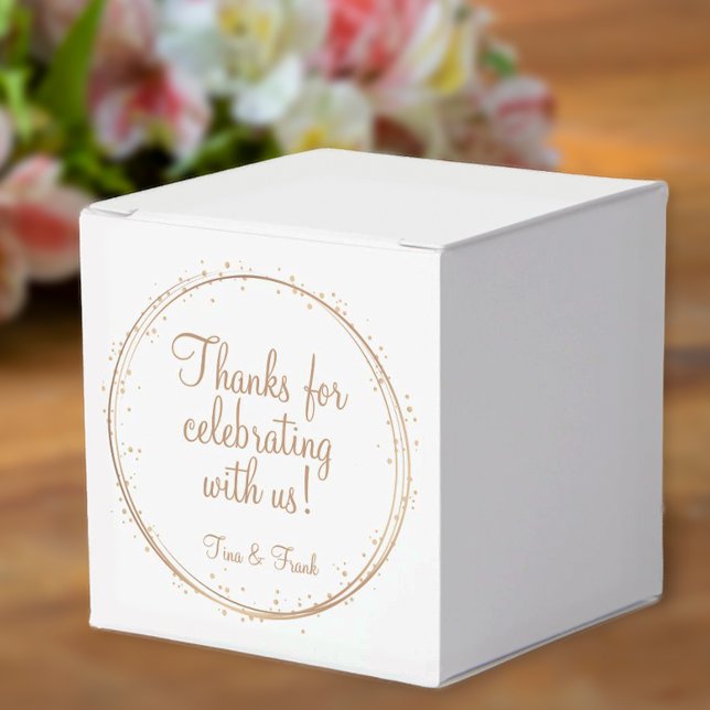 Vielen Dank für Ihr Interesse an unserem Gold Spar Geschenkschachtel (Personalized favor box for weddings, anniversary parties or birthdays.)