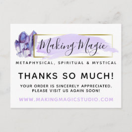 Vielen Dank für Ihr Interesse an Watercolor Crysta Postkarte