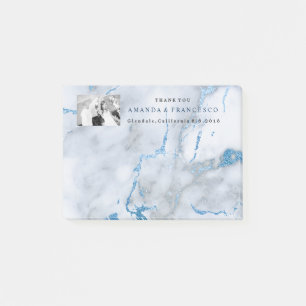 Vielen Dank für Ihr Interesse Mint Navy Gray Marmo Post-it Klebezettel