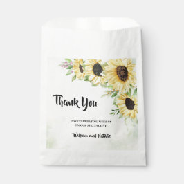 Vielen Dank für Ihr Kommen Sunflowers Gastgeschenk Geschenktütchen